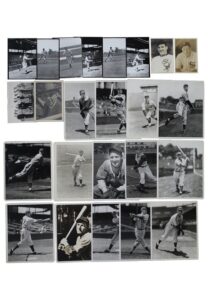 Grouping Of Chicago Baseball Original Vintage B&W Photos & Negatives Including Many From George Burke