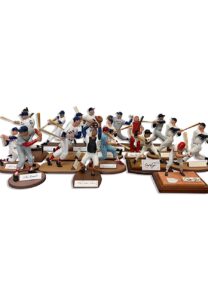 Grouping Of MLB Autographed Gartlan, Salvino & Sports Porcelain Figurines