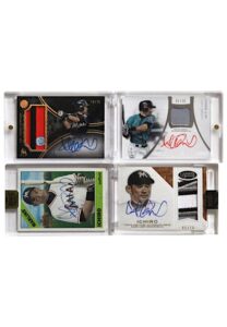 Grouping Of Topps Ichiro Autographed & Game-Used LE Cards