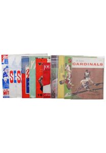 Grouping Of Vintage MLB Yearbooks & Programs Including An Autographed Stan Musial, Yankees, Senators & More