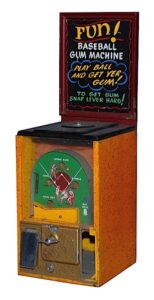 Gum Dispensing “Baseball” Machine