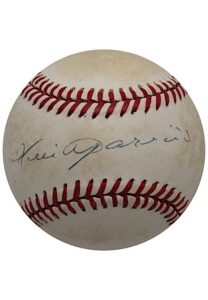 Hall Of Fame AL Infielders Single-Signed OAL Baseballs – Doerr, Appling & Aparicio