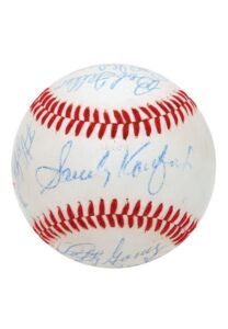 Hall of Fame Pitchers Autographed Baseball