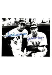 Hall Of Famers Autographed 8×10 B&W Photos Including Williams & DiMaggio, Hubbell, Waner & Chandler