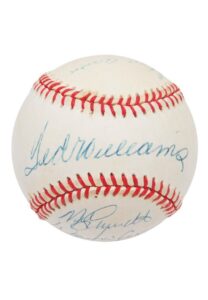 Hall of Famers Multi-Signed Baseball