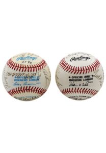 Hall Of Famers Multi-Signed Baseballs