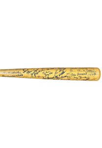 Hall Of Famers Multi-Signed Bat Loaded With 62 Signatures