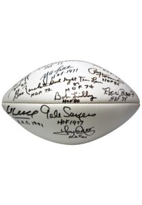 Hall Of Famers Multi-Signed Football Including Earl Campbell, Dick Butkus & More