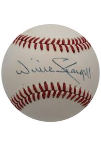 Hall Of Famers Single-Signed Baseballs – Bench, Stargell & Yastrzemski