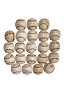 Hall Of Famers Single-Signed Baseballs Including Mantle, Mays, Koufax & More