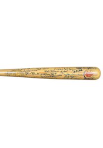 Hall Of Famers & Stars Multi-Signed Cooperstown Bat