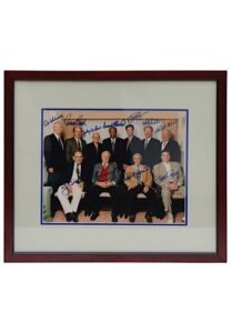 Hall Of Famers & Stars Multi-Signed Framed Photo Including Bench, Kaline, Schmidt, Berra & More