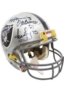 Hall Of Famers & Stars Multi-Signed Full Size Helmet Including Stabler, Biletnikoff, Otto & Many More