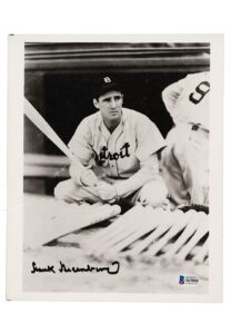 Hank Greenberg Signed Photograph