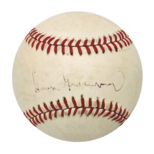 Hank Greenberg Single Signed Baseball