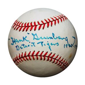 Hank Greenberg Single-Signed Baseball With Greenberg Signed Letter