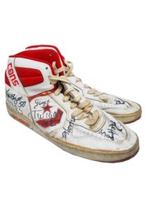 Harlem Globetrotters Game-Used & Team-Signed Sneakers