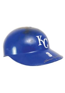 Harmon Killebrew Kansas City Royals Game-Used & Autographed Batting Helmet