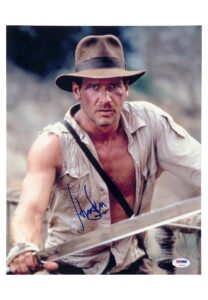 Harrison Ford “Indiana Jones and the Temple of Doom” Autographed 11″x14″ Photo