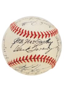 High-Grade 1944 New York Yankees Team Signed Official American League Baseball