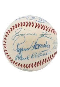 High Grade 1950s Hall of Famers Signed Baseball