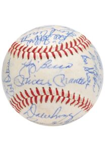 High-Grade 1960 New York Yankees Team-Signed OAL Baseball