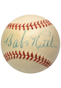 High Grade Babe Ruth Single-Signed Official American League Baseball