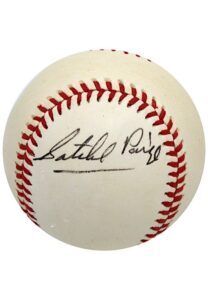 High Grade Satchel Paige Single-Signed ONL Baseball