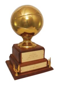 Historically Significant 1951 Inaugural NBA All-Star Game MVP Trophy Awarded To HOFer “Easy” Ed Macauley