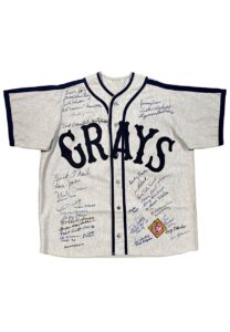 Homestead Grays Multi-Signed Jersey Loaded With Signatures Including O’Neil, Day & Irvin