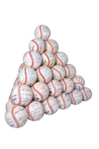 Huge Lot of NY Mets Partial Team Autographed Baseballs