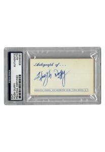 Hugh Duffy Autographed Cut