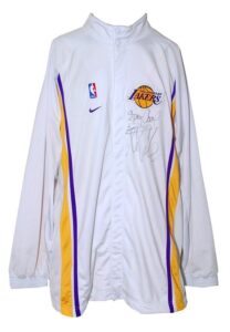 Ice Cube Autographed Los Angeles Lakers Warm-Up Suit