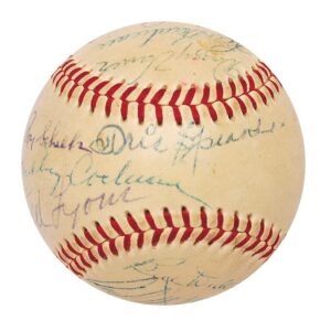 Important Hall of Famers Autographed Baseball