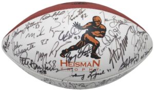 Incredible Heisman Trophy Football Autographed by 57 Award Winners