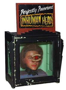 Inhuman Head In Barber Shop Box