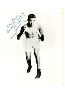 Jack Dempsey Autographed Restaurant Menu & Photo