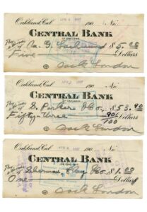 Jack London Signed Checks