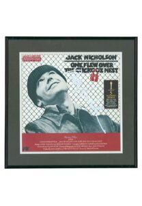 Jack Nicholson Autographed One Flew Over the Cuckoo’s Nest Laserdisc Movie Cover