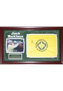 Jack Nicklaus Framed Signed Flag