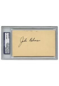 Jackie Robinson Autographed Postcard