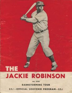 Jackie Robinson & Others Autographed 1952 Barnstorming Tour Program