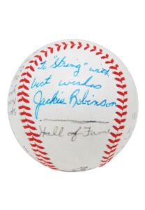 Jackie Robinson Single Signed Baseball