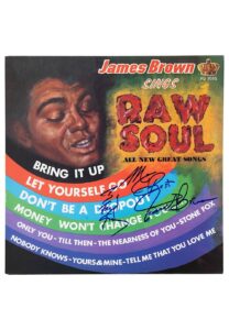 James Brown “Sings Raw Soul” Autographed & Inscribed LP