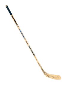 Jeff Norton Game-Used & Team Signed Hockey Stick