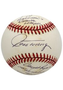 Jeff Torborg Single-Signed & Inscribed By Torborg Baseball