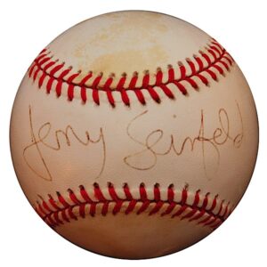 Jerry Seinfeld & Colin Powell Single-Signed Baseballs