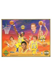 Jerry West LA Lakers Signed LE C-Sheet