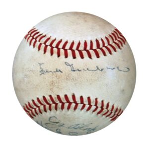 Jewish Baseball Players Signed Baseball Including Greenberg