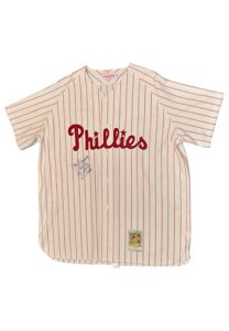 Jim Bunning Philadelphia Phillies Autographed Home Mitchell & Ness Jersey